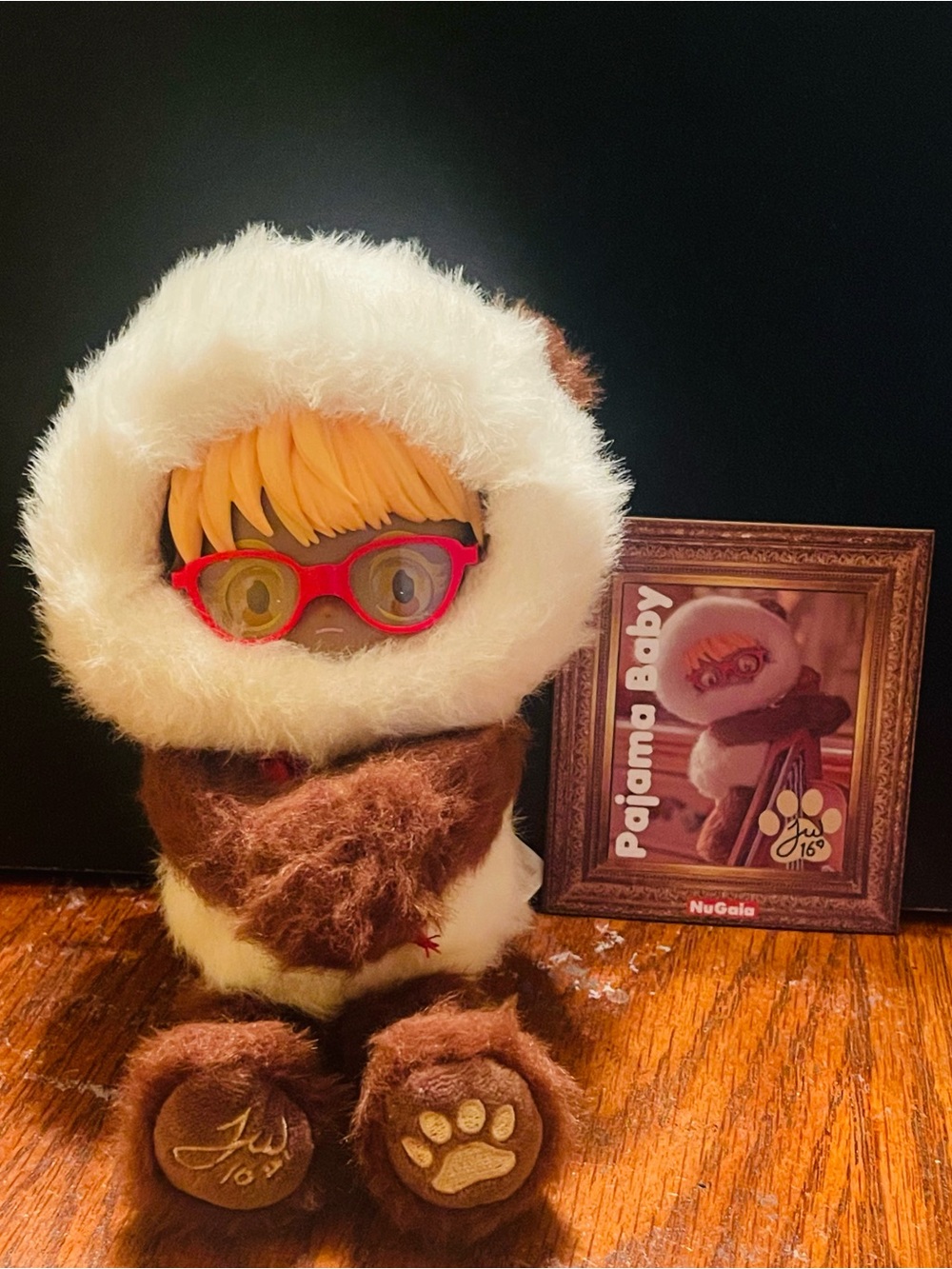Pajama Baby Plush Doll with Red Glasses